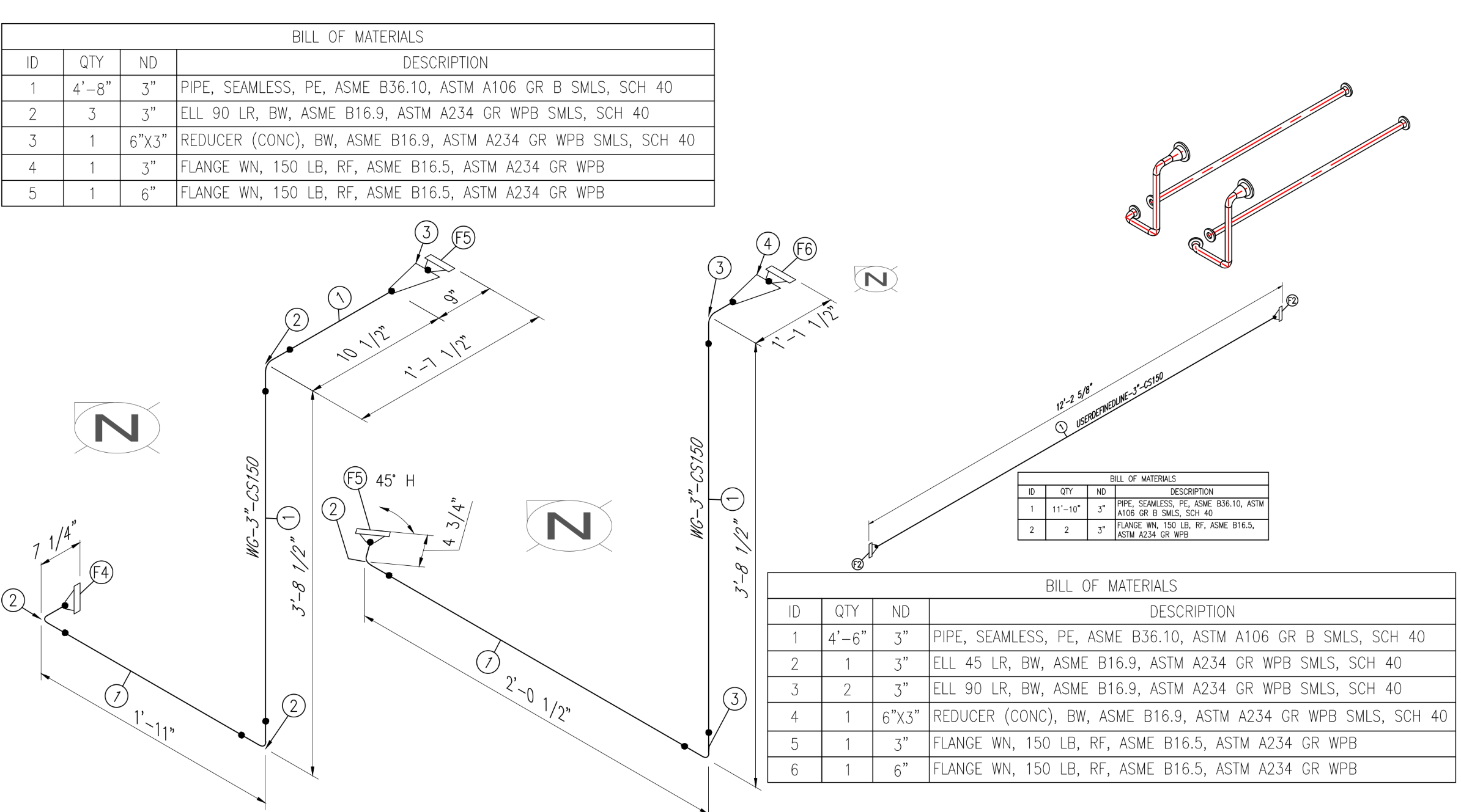 Fabrication Shop Isometric Drawing