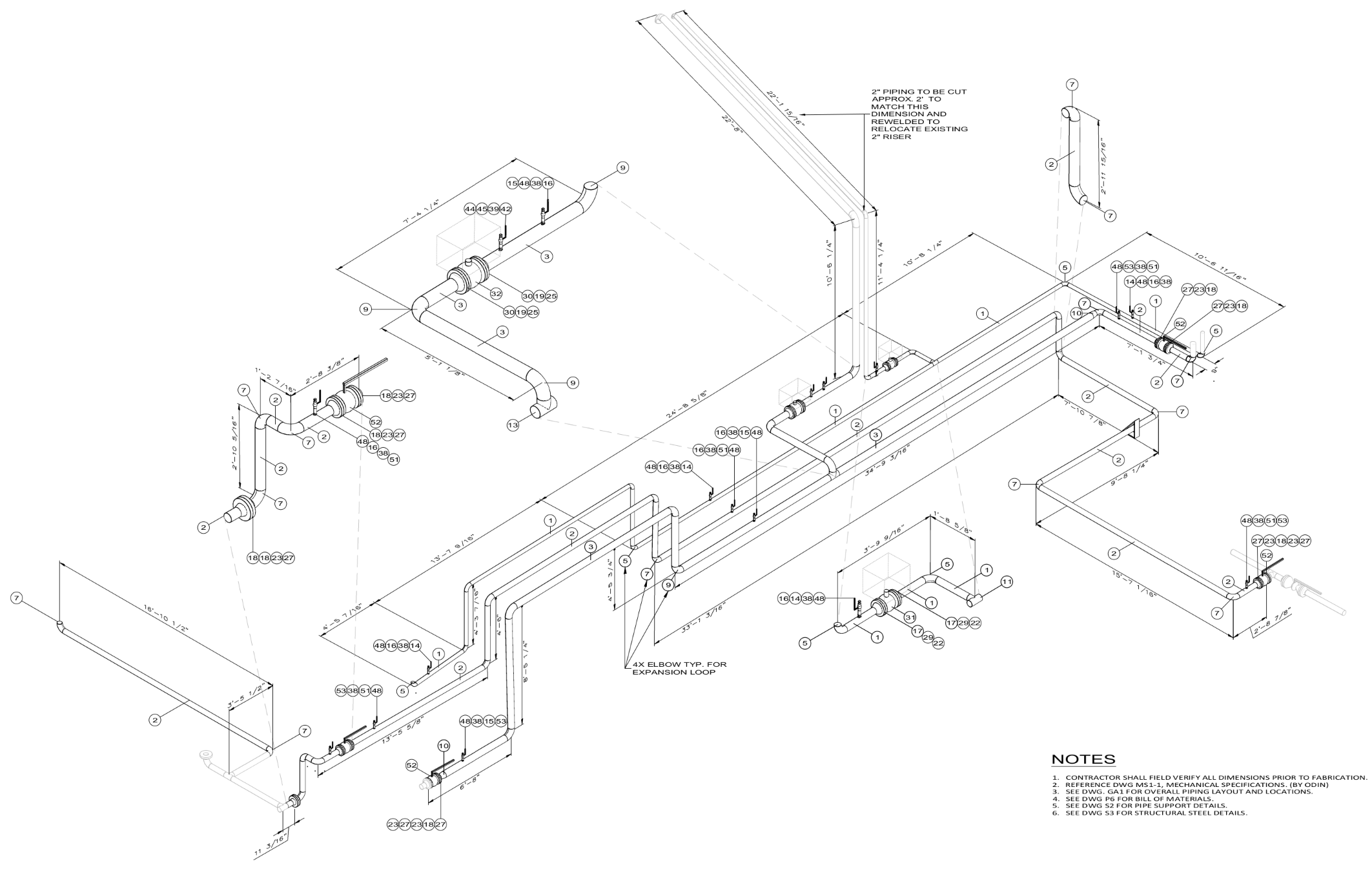 Detailed Piping Isometric Drawing