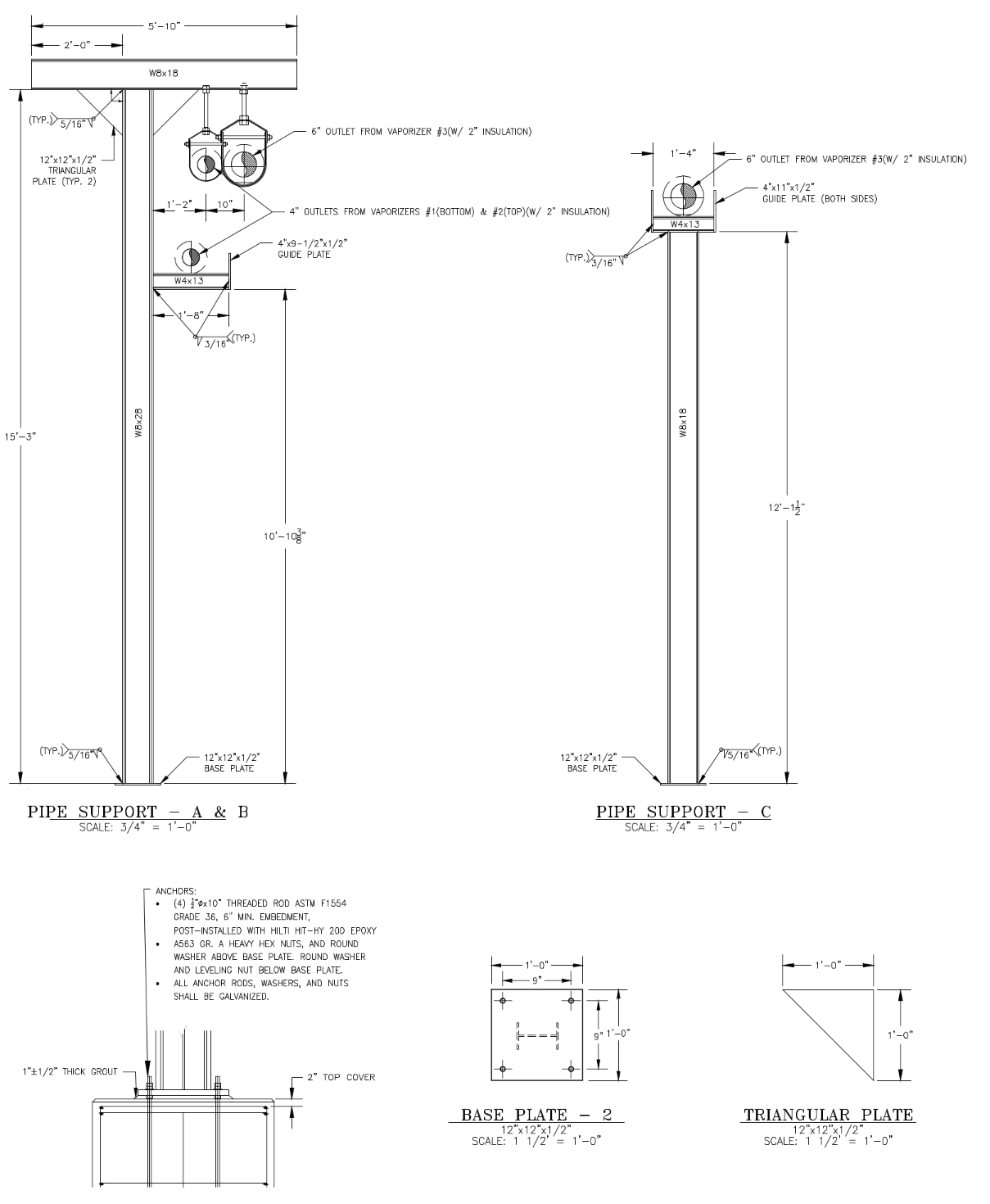 Custom Pipe Support Structure Design